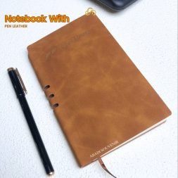 Notebook With Pen Leather Agenda A6 Pena Buku Catatan