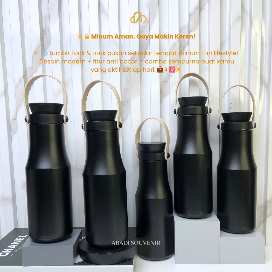 LocknLock Metro Double Tumbler 470ml Botol Panas Dingin Tumblr Tumbler Thermos - Gambar 8
