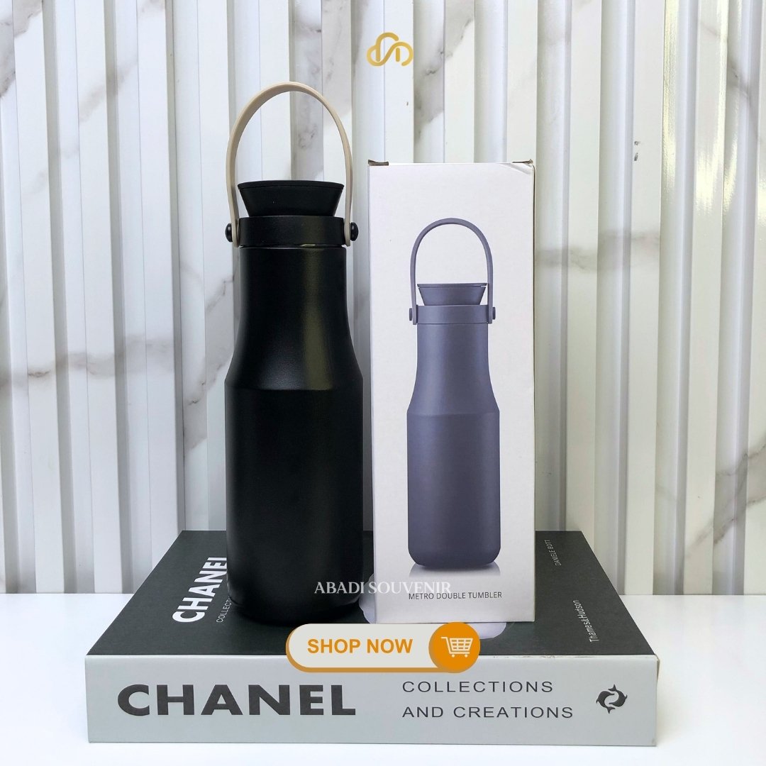 LocknLock Metro Double Tumbler 470ml Botol Panas Dingin Tumblr Tumbler Thermos - Gambar 4