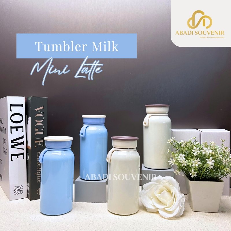 Tumbler Thermos Botol Milk Mini Latte Stainless Steel 400ml