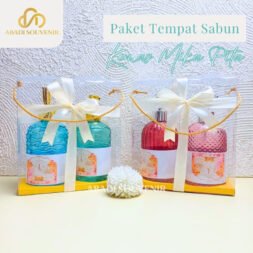 Paket Tempat Sabun Kaca Eksklusif Kemas Mika