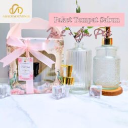 Paket Tempat Sabun Pump Isi 2 - Kemas Box Include Pita dan KUT