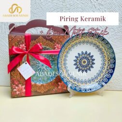 Piring Keramik Motif Etnik Premium Set Box Gift Exclusive