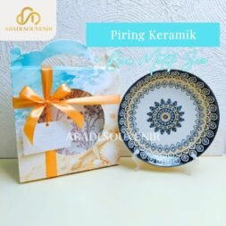 Piring Keramik Kemas Box Motif Premium