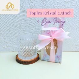 Toples Kristal Motif Cut Glass + Box Ivory Premium